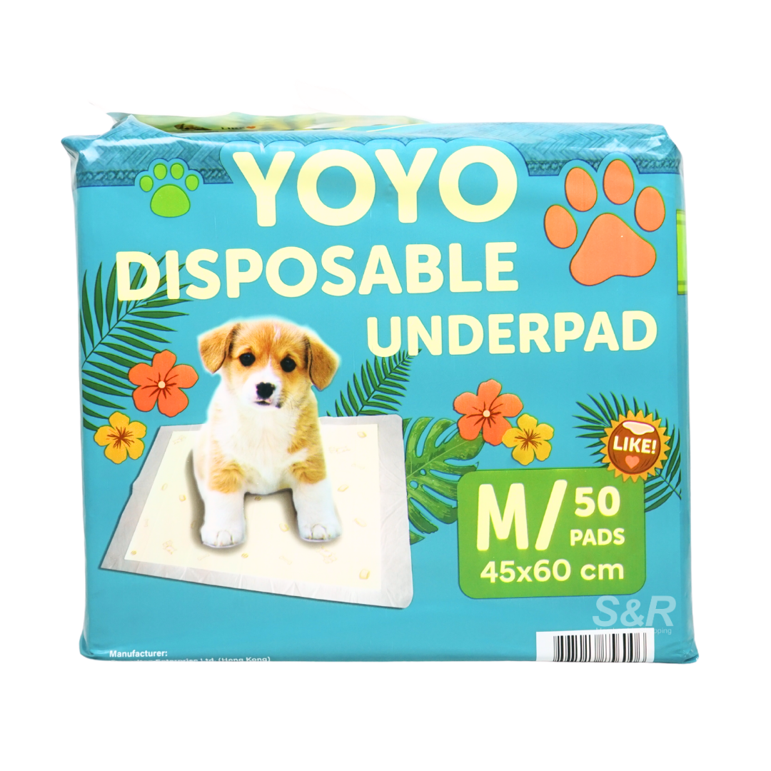 Yoyo Disposable Pet Training Pads Medium 50 pieces